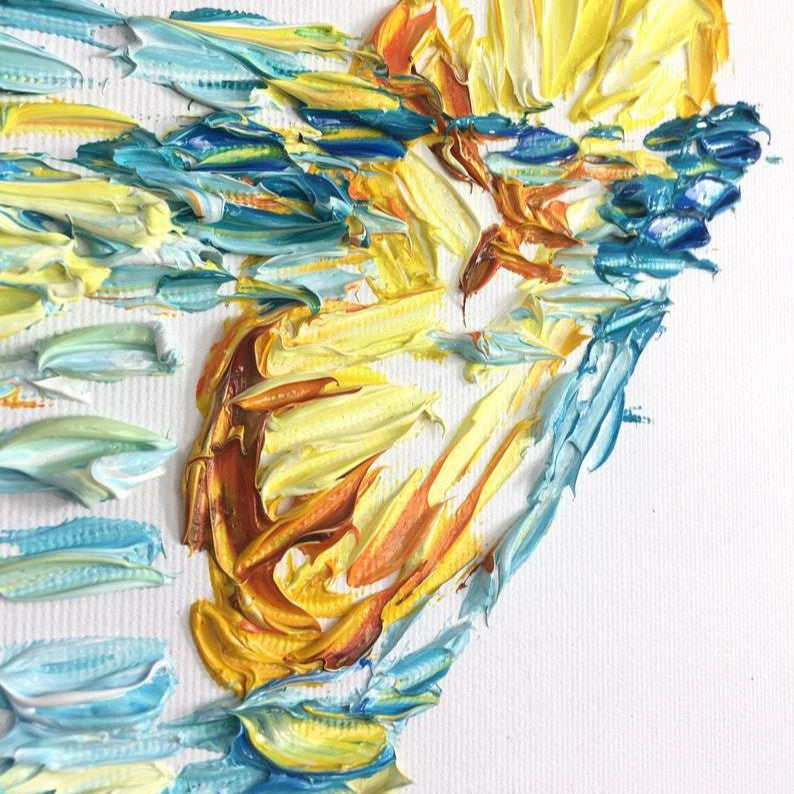 Oil colorful abstract painting COCKTAIL