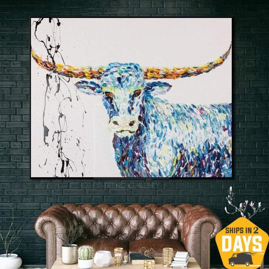 TEXAS LONGHORN 22"x28"
