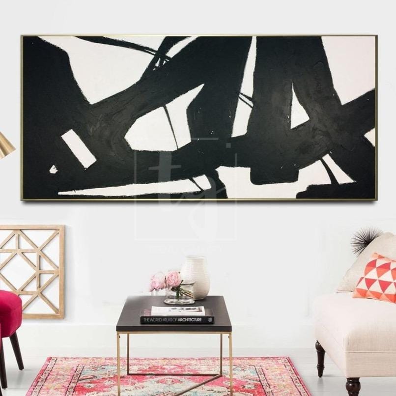 FRANZ Abstract Wall Pattern STENCIL, Paint Modern Abstract Expressionist  wall