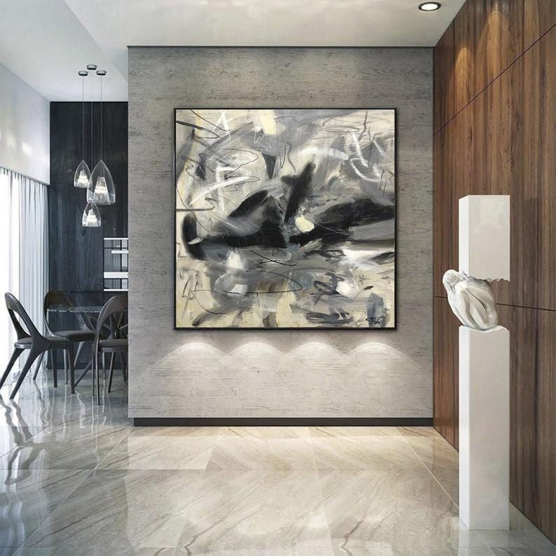 Dynamic expressive abstract painting MEMOIR DIARY