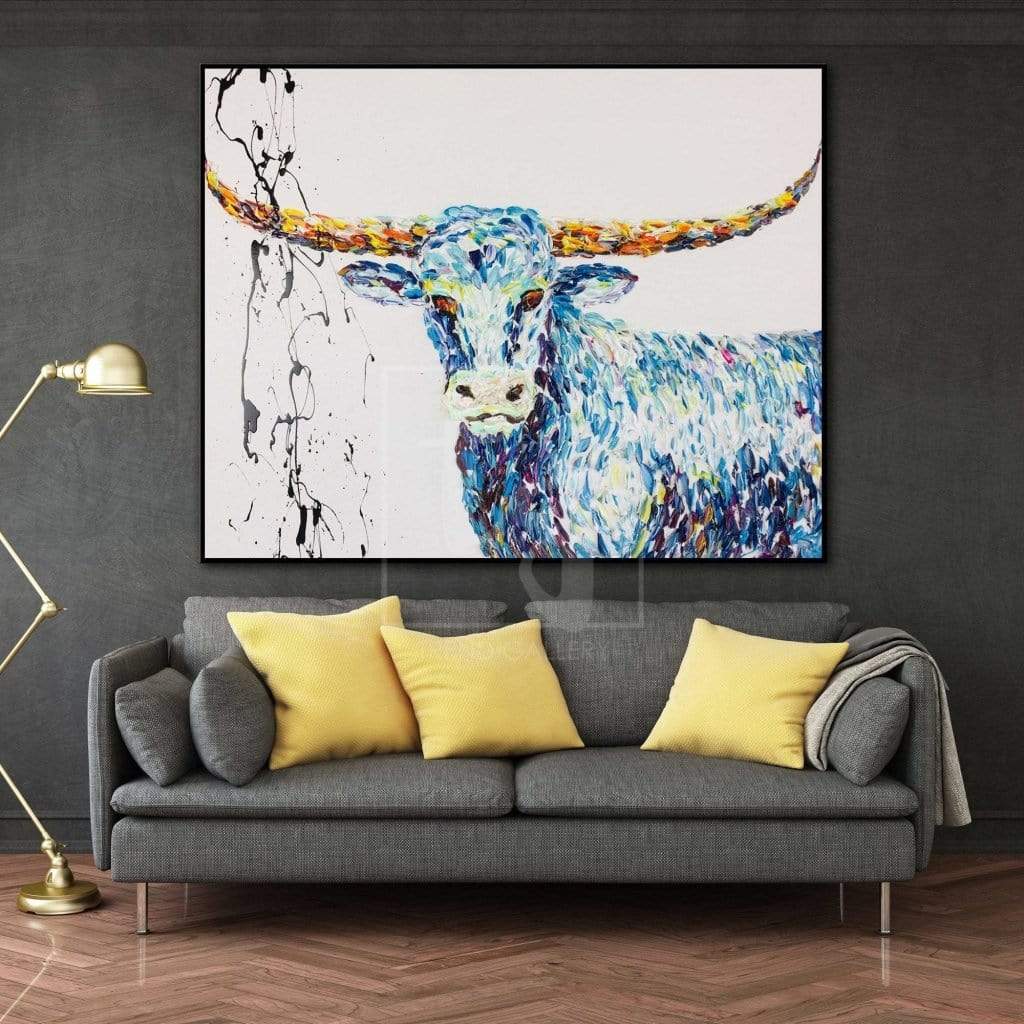 TEXAS LONGHORN 22"x28"