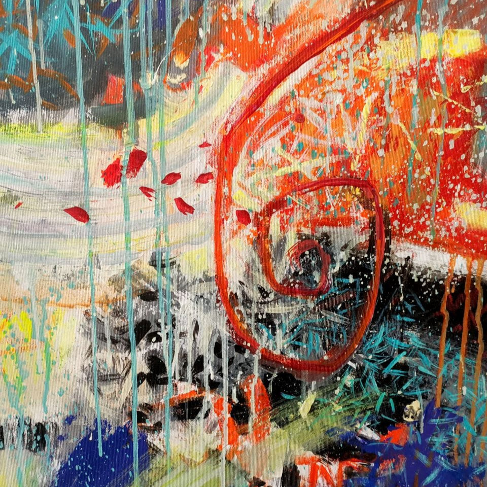 BLOOMING LIFE 40"x40"