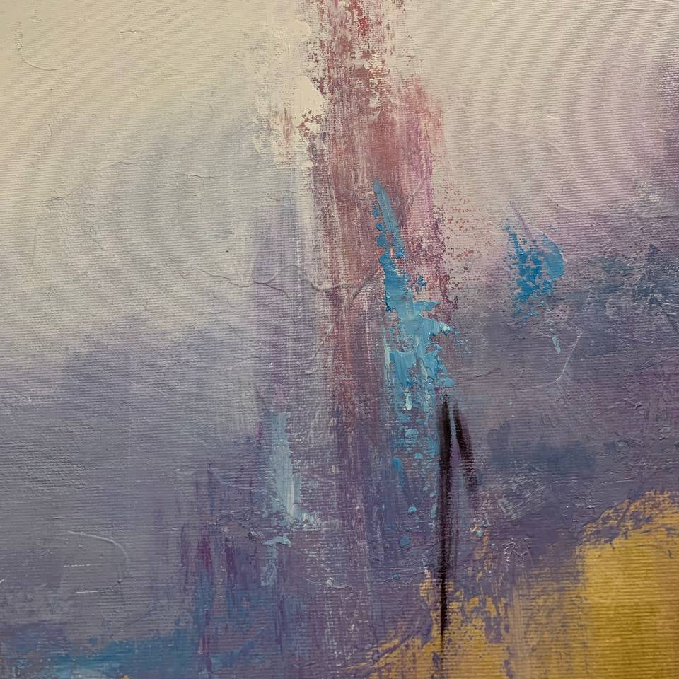 Luxury textured abstract oil painting ASTRAL BODIES