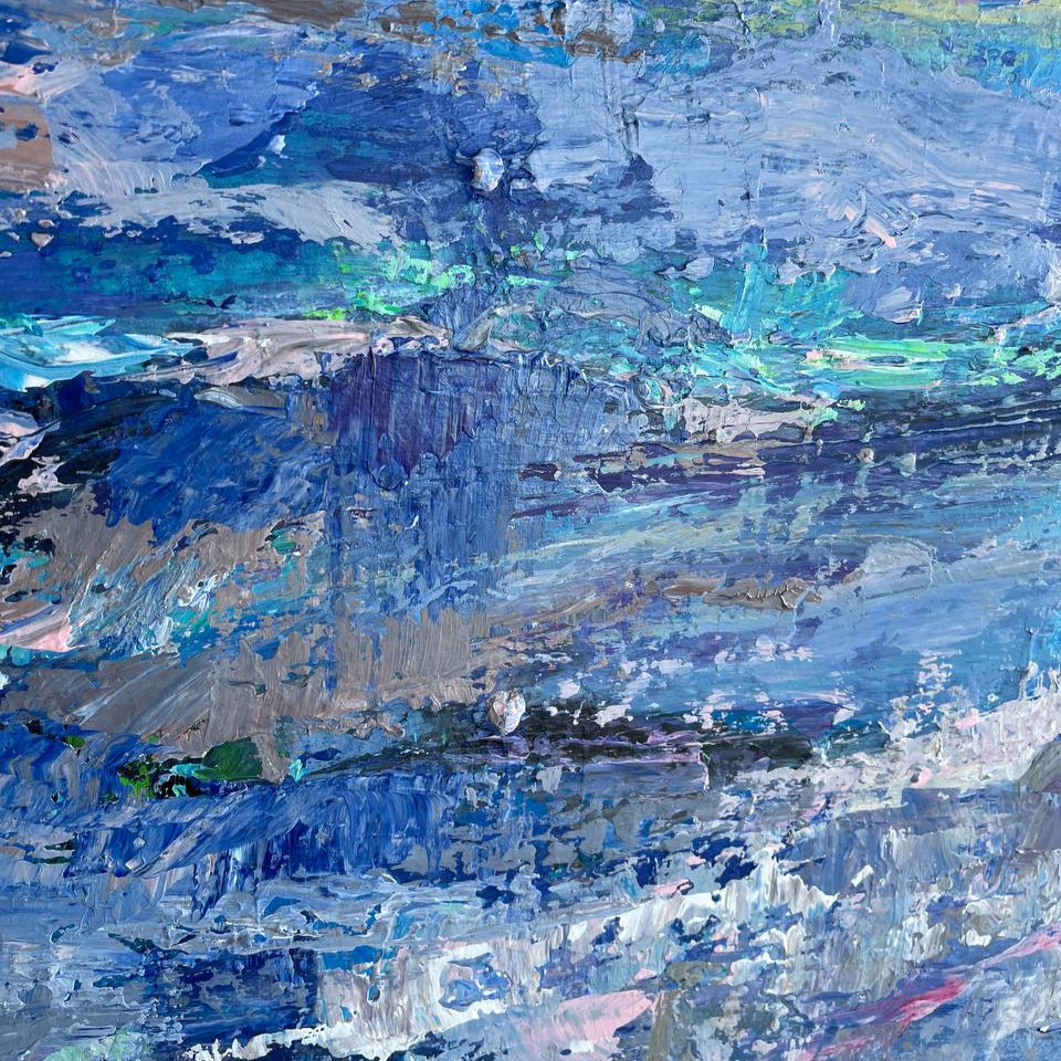 BLUE WATER 40"x40"
