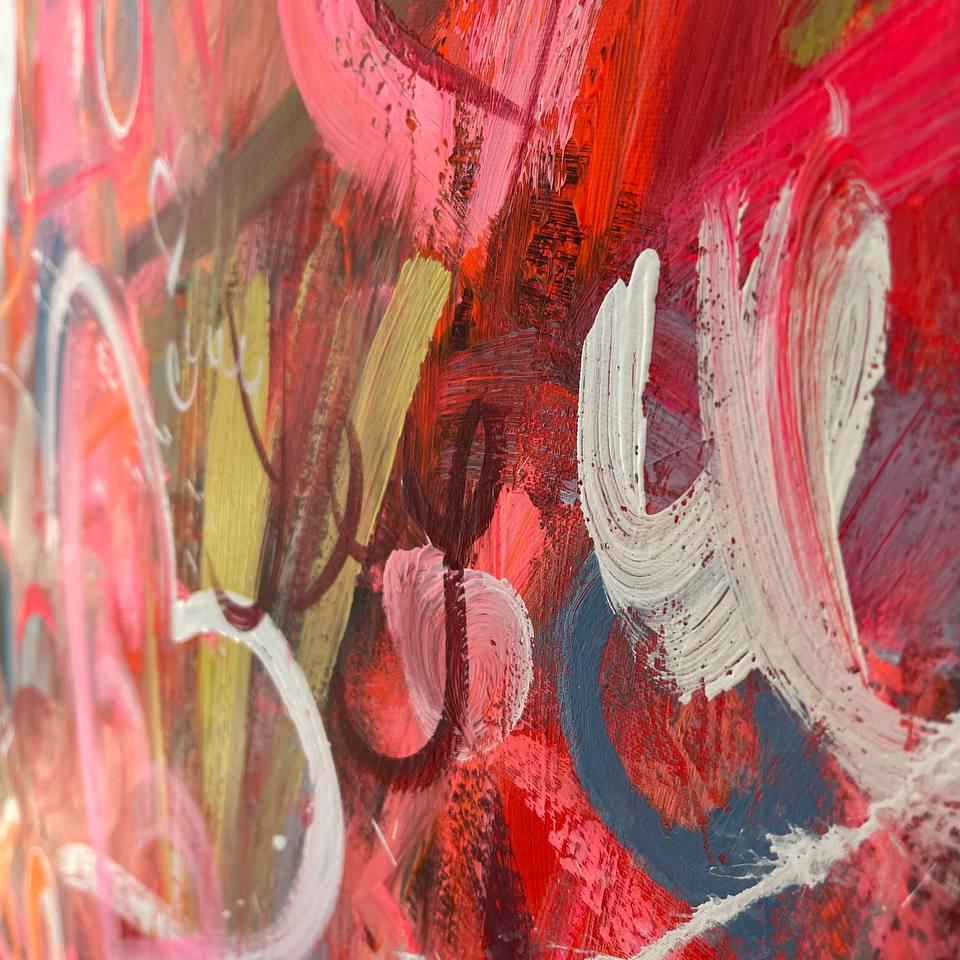 Colorful romantic and love painting XOXO