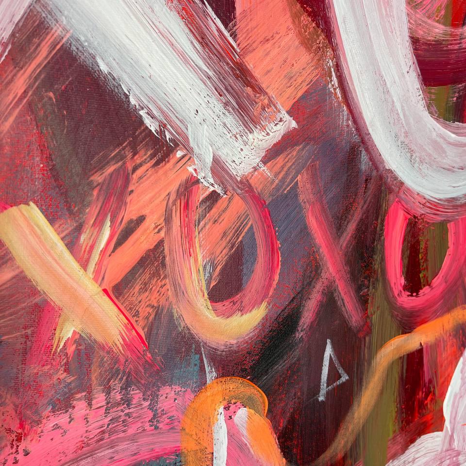 Colorful romantic and love painting XOXO