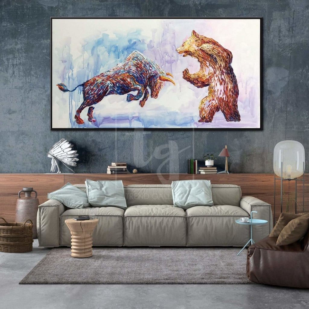 Animal impasto style painting RAISED RISKS