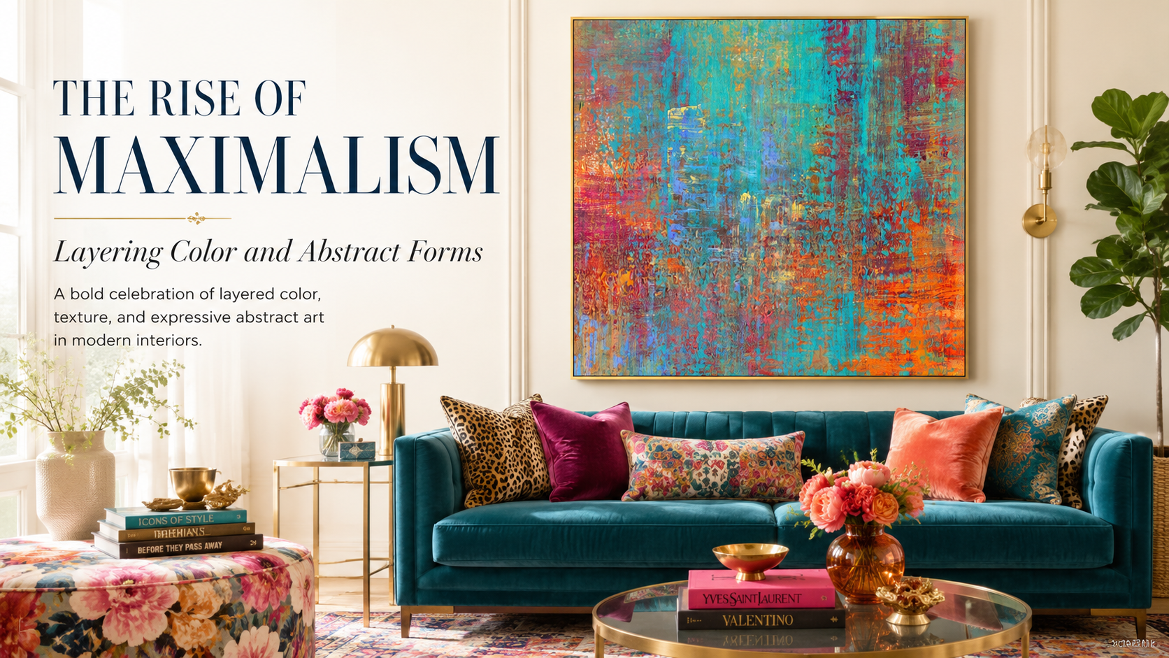 The Rise of Maximalism: Layering Color and Abstract Forms