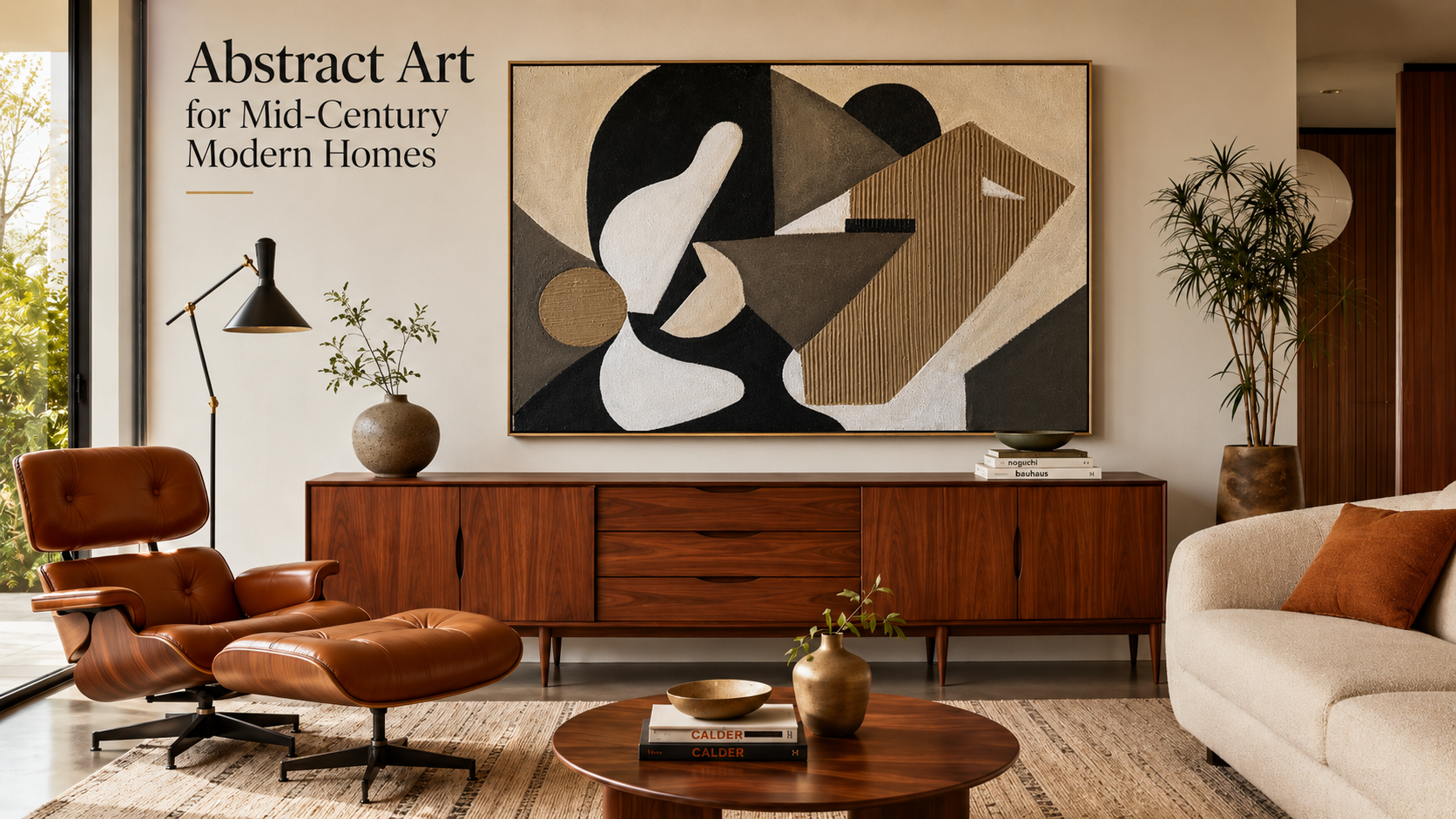 Abstract Art for Mid-Century Modern Homes