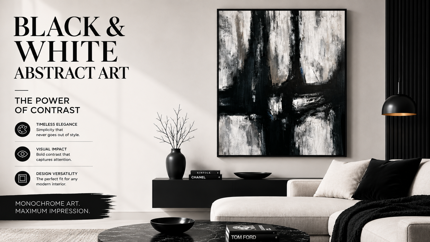 Black and White Abstract Art: The Power of Contrast