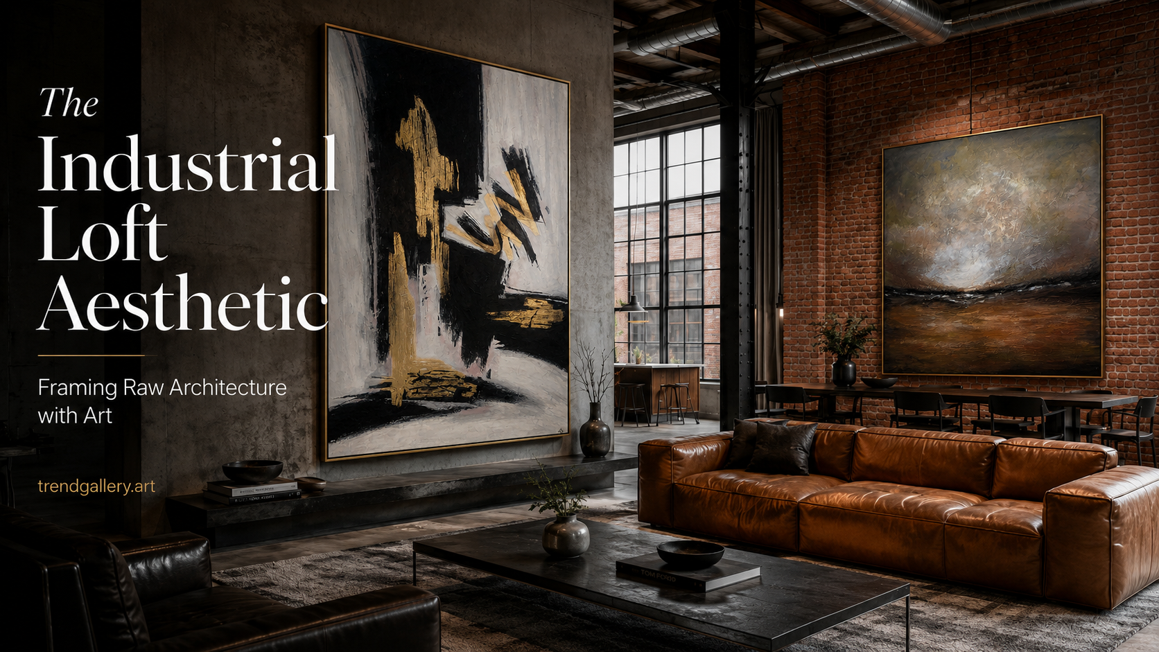 The Industrial Loft Aesthetic: Framing Raw Architecture with Art