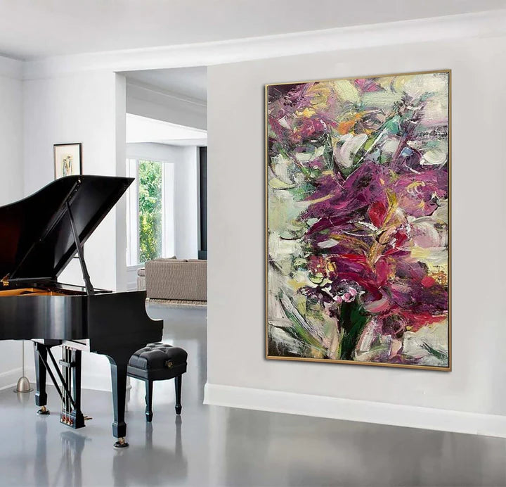 Contemporary Flowers Abstract Paintings for Sale