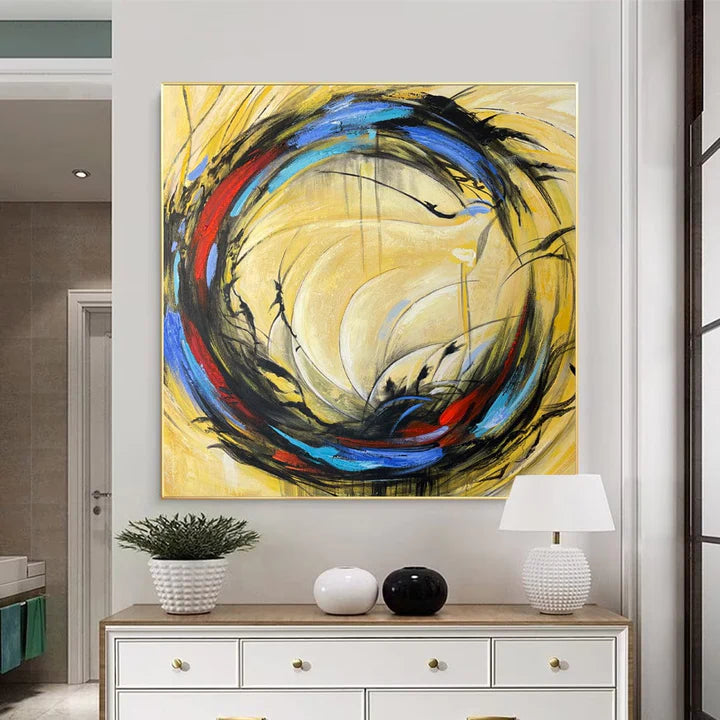 Yellow Abstract Paintings for Sale