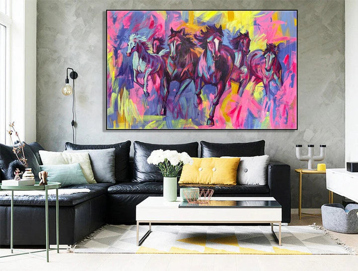 Running Horse Abstract Paintings for Sale