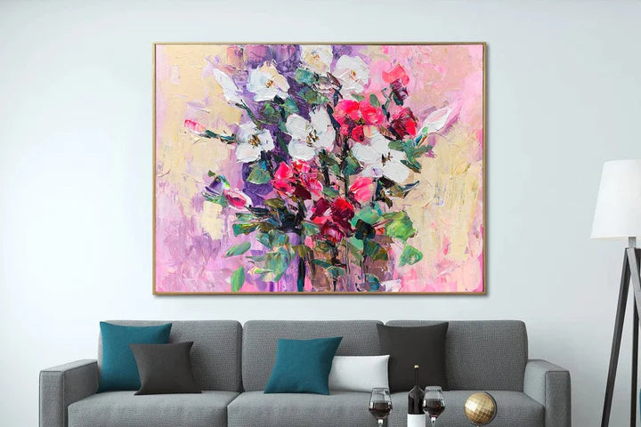Blossoming Flower Abstract Paintings For Sale