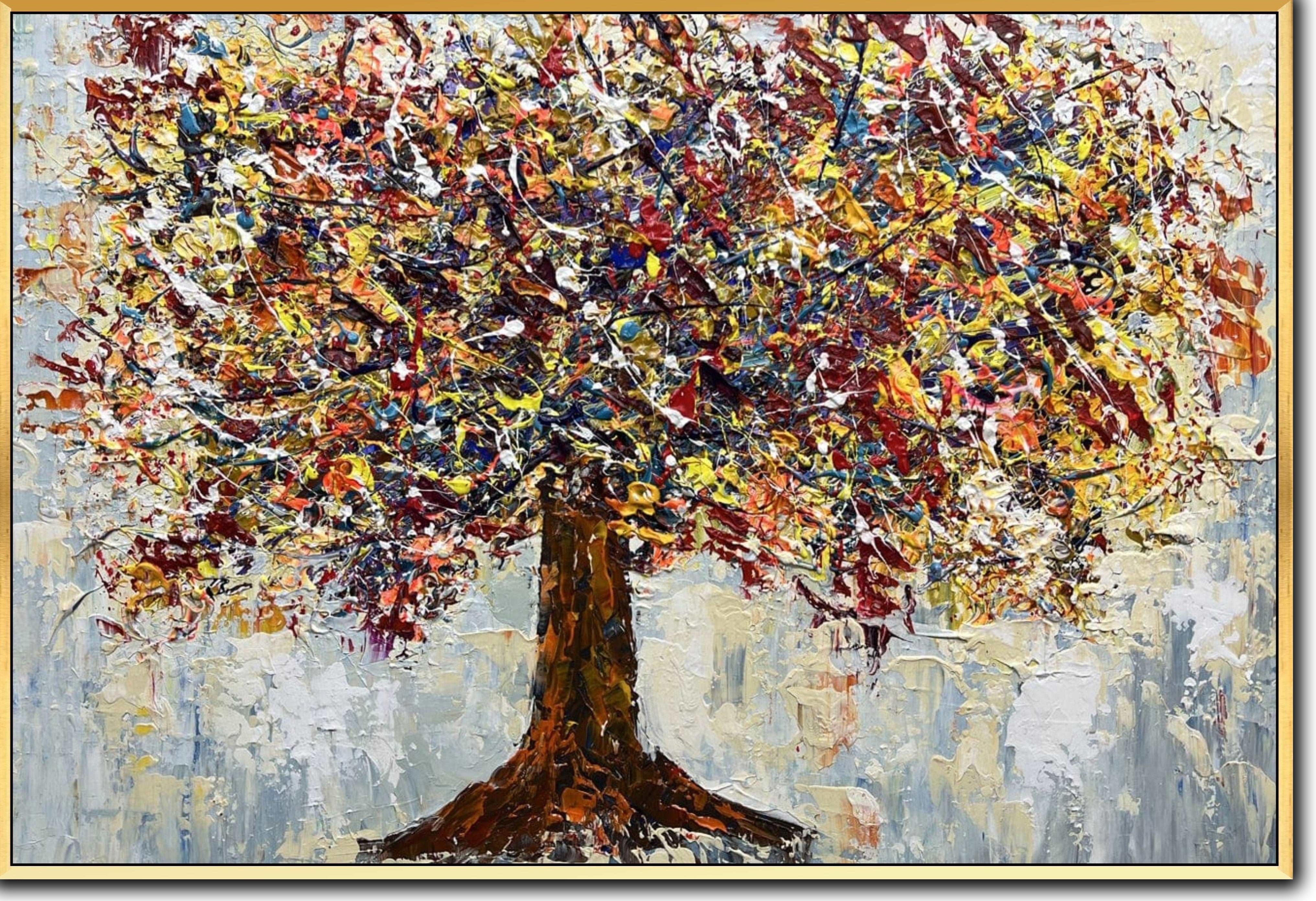 Textured nature inspired art JOY TREE