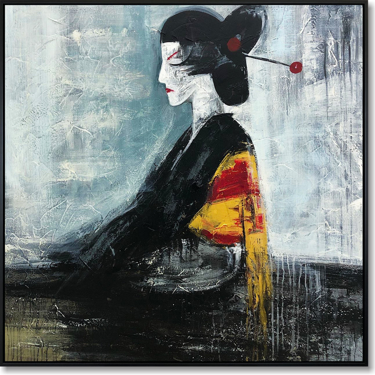 Figurative abstract art GEISHA – Trendgallery.art