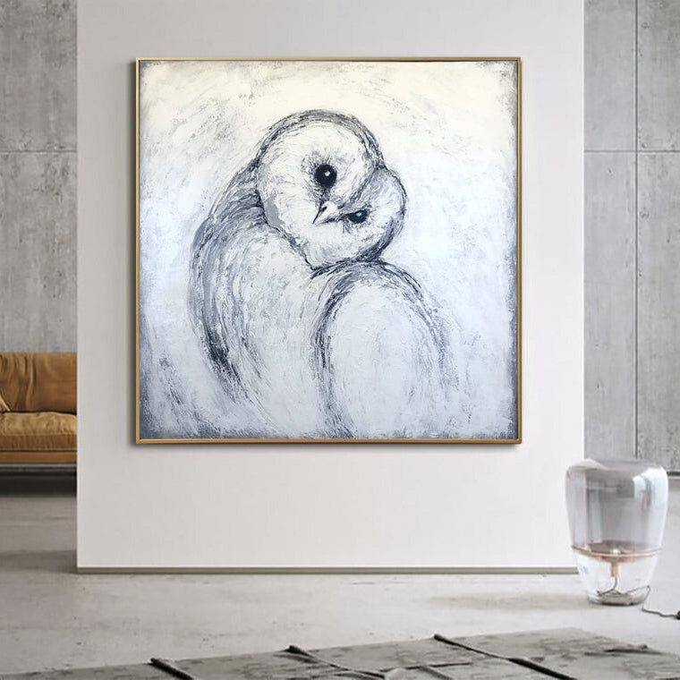 BARN OWL 39.3"x39.3"