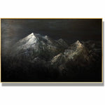 Dark abstract painting MOUNTAIN SUMMIT