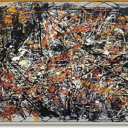 Jackson pollock style painting BLOSSOMING DREAMS