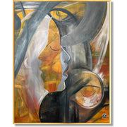 Figurative abstract art MOON DIVA