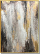 Wall art living room GOLDEN GLITTER