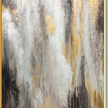 Wall art living room GOLDEN GLITTER
