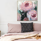 Large Flower Painting on Canvas Abstract Floral Art Oil Impasto Painting Pink Art | SPRING PEONIES - Trend Gallery Art | Original Abstract Paintings