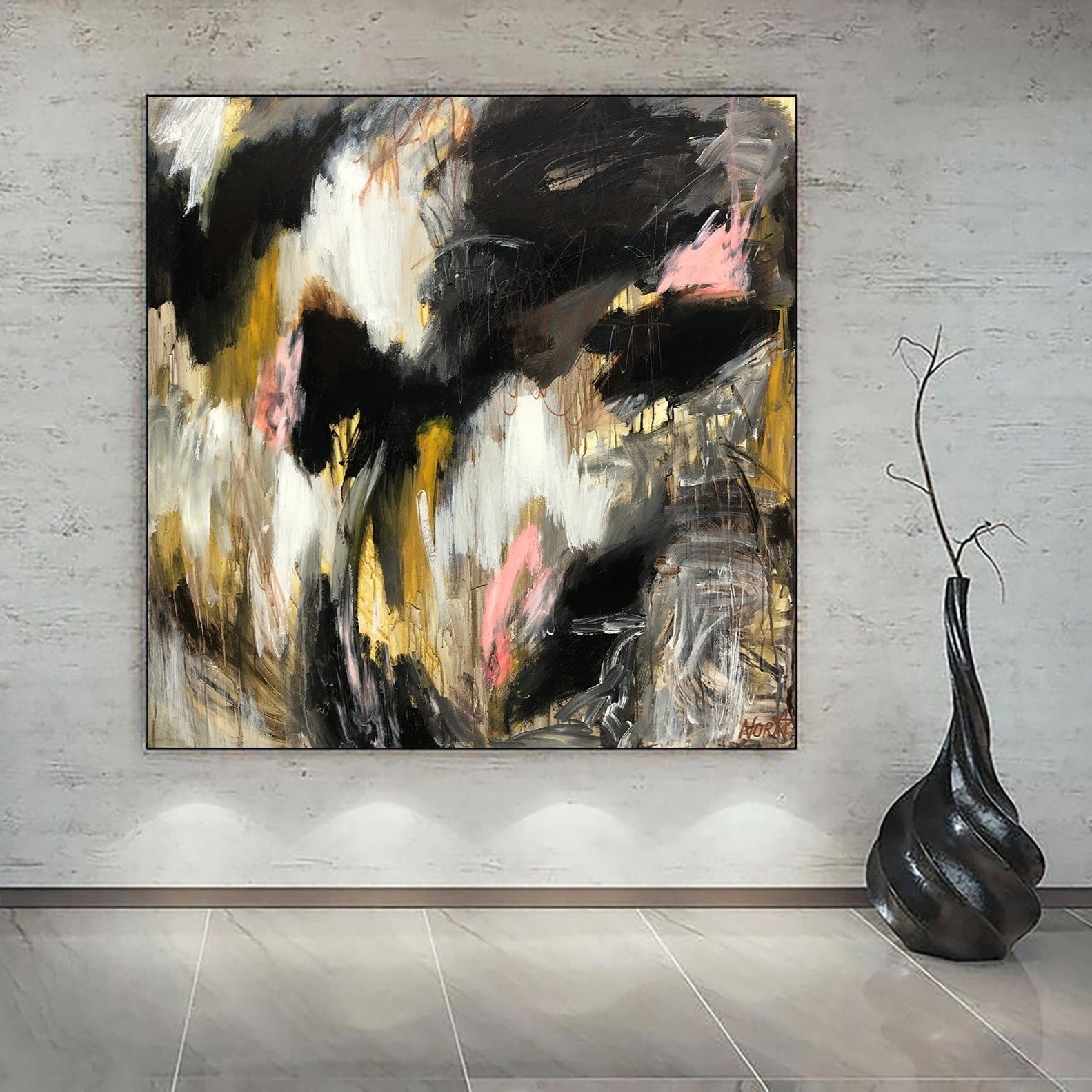 NIGHT LIGHTS 40"x40"