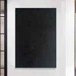 Abstract Black Paintings On Canvas, Modern Original Oil Painting, Minimalist Acrylic Wall Art, Handmade Painting | GREAT DARKNESS