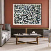 Large Watercolor Style Acrylic Painting Original Horizontal Wall Hanging Artwork Modern Decor for Office | IMBROGLIO
