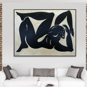 Abstract Greek Woman Painting On Canvas Modern Artwork Black and White Athlete Wall Art Decor for Home | GREEK WOMAN