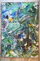 Invoice for unstretched painting in size 75" x 55" for Adam Cox