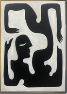 Black and white figurative art UPSIDE DOWN