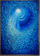 Colorful marine life painting FISH WHIRLPOOL