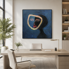 Abstract emotional faces wall art SPLIT