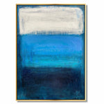 Blue abstract painting MEMORY OF THE SEA