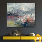 Acrylic Painting Original Abstract Canvas Painting Original Acrylic Modern Paintings Acrylic Creative Painting Unique Wall Art | DEPTH OF NATURE 244 31.5"x37.4"