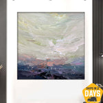 Abstract Painting Canvas Original Acrylic Painting Original Oil Contemporary Art Painting Canvas Modern Painting Acrylic | DEPTH OF NATURE 329 37.4"x39.3"