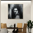 GHOSTED FACE 40"x40"