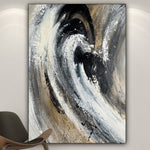 Abstract Wave Paintings On Canvas, Original Oil Painting, Contemporary Art, Acrylic Handmade Painting is the best for Home and Office decor | SHATTERING WAVE