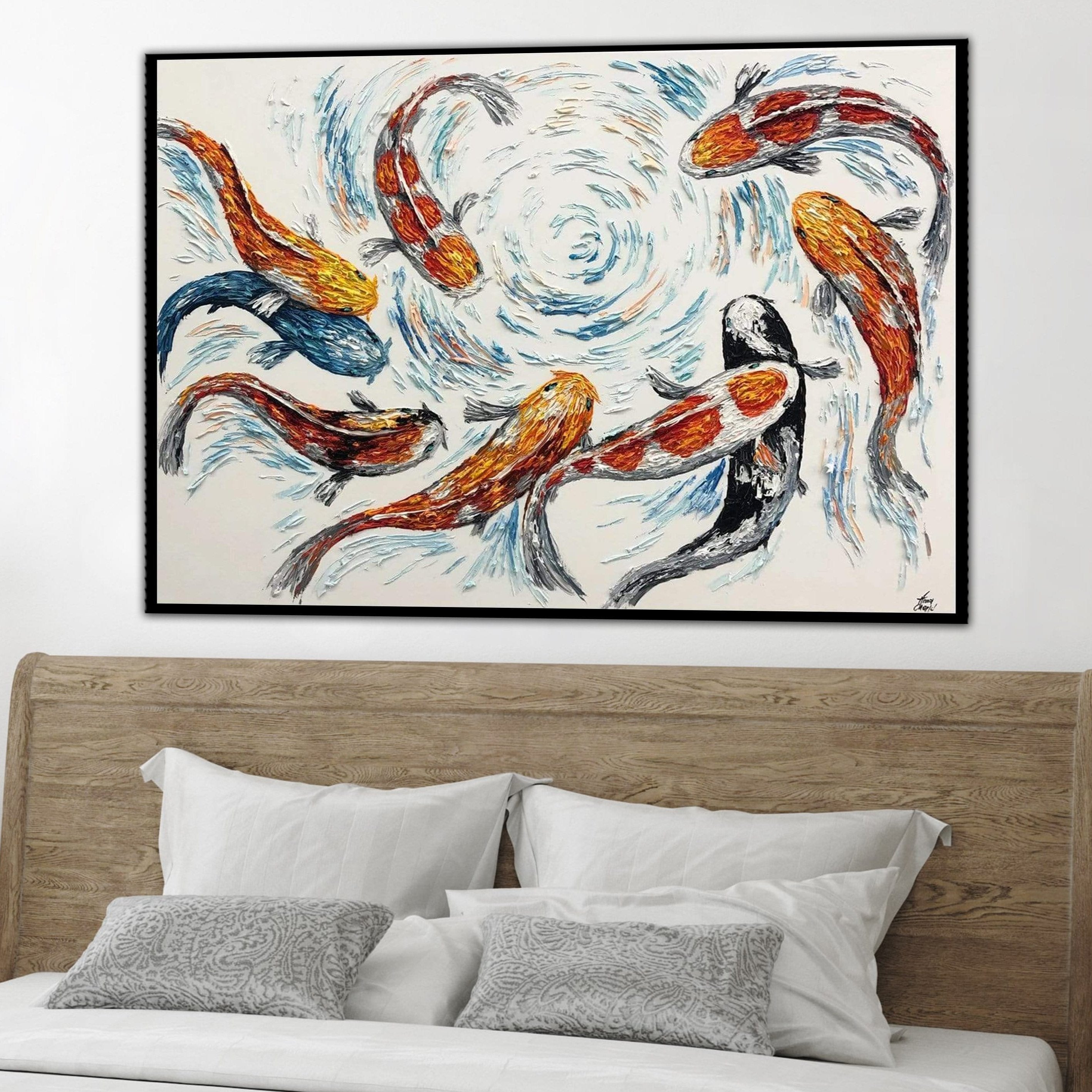Modern Fish Design Modern Koi Fish Painting