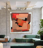 ORANGE LABYRINTH 50"x50"