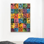 لوحة تجريدية كبيرة من القماش لوحة زيتية رمزية ملونة لتزيين الحائط بأشكال فنية تجريدية رسومات فنية لأشخاص مشهورين لغرفة المعيشة | PERFORMANCE