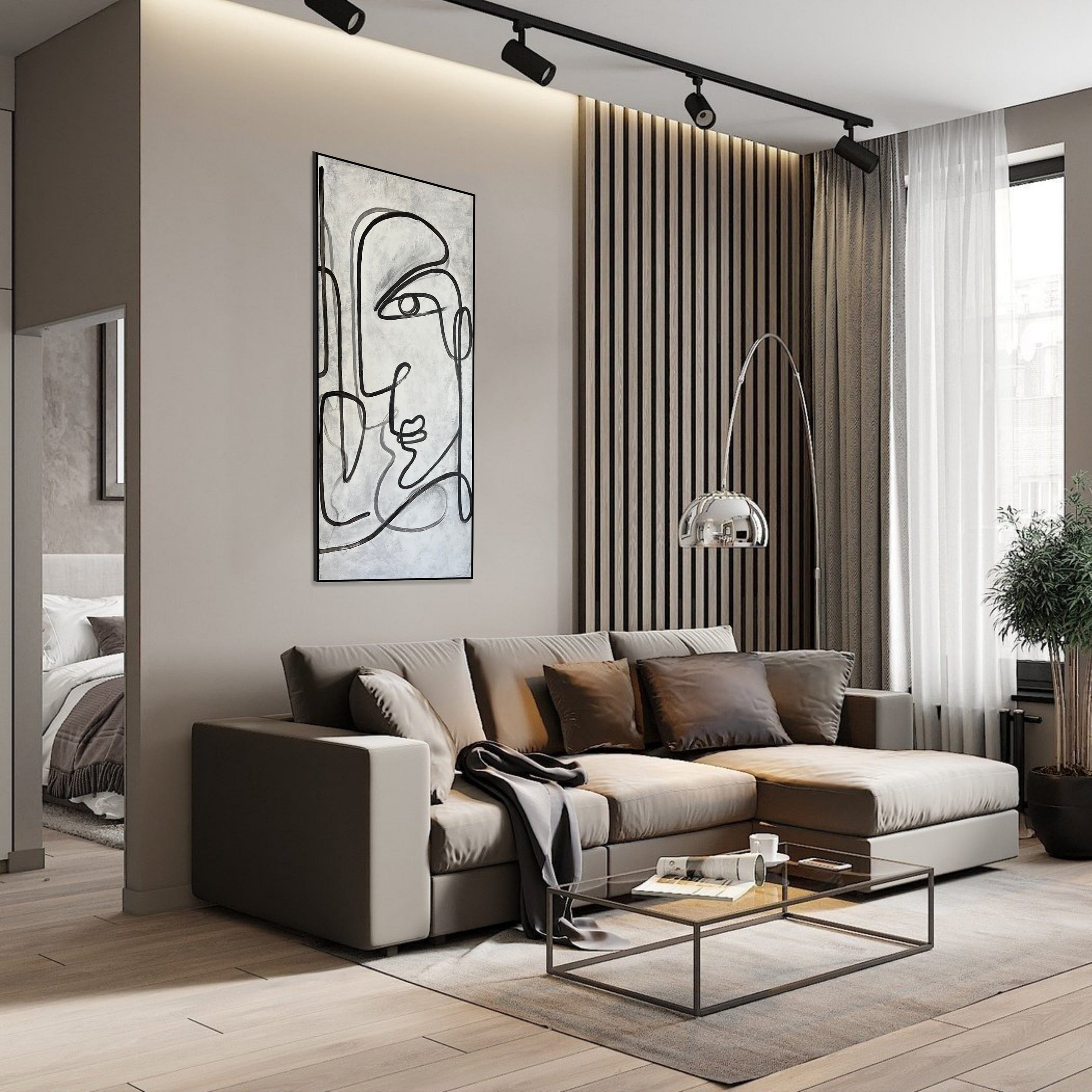 WITH MYSELF 45.6"x20"