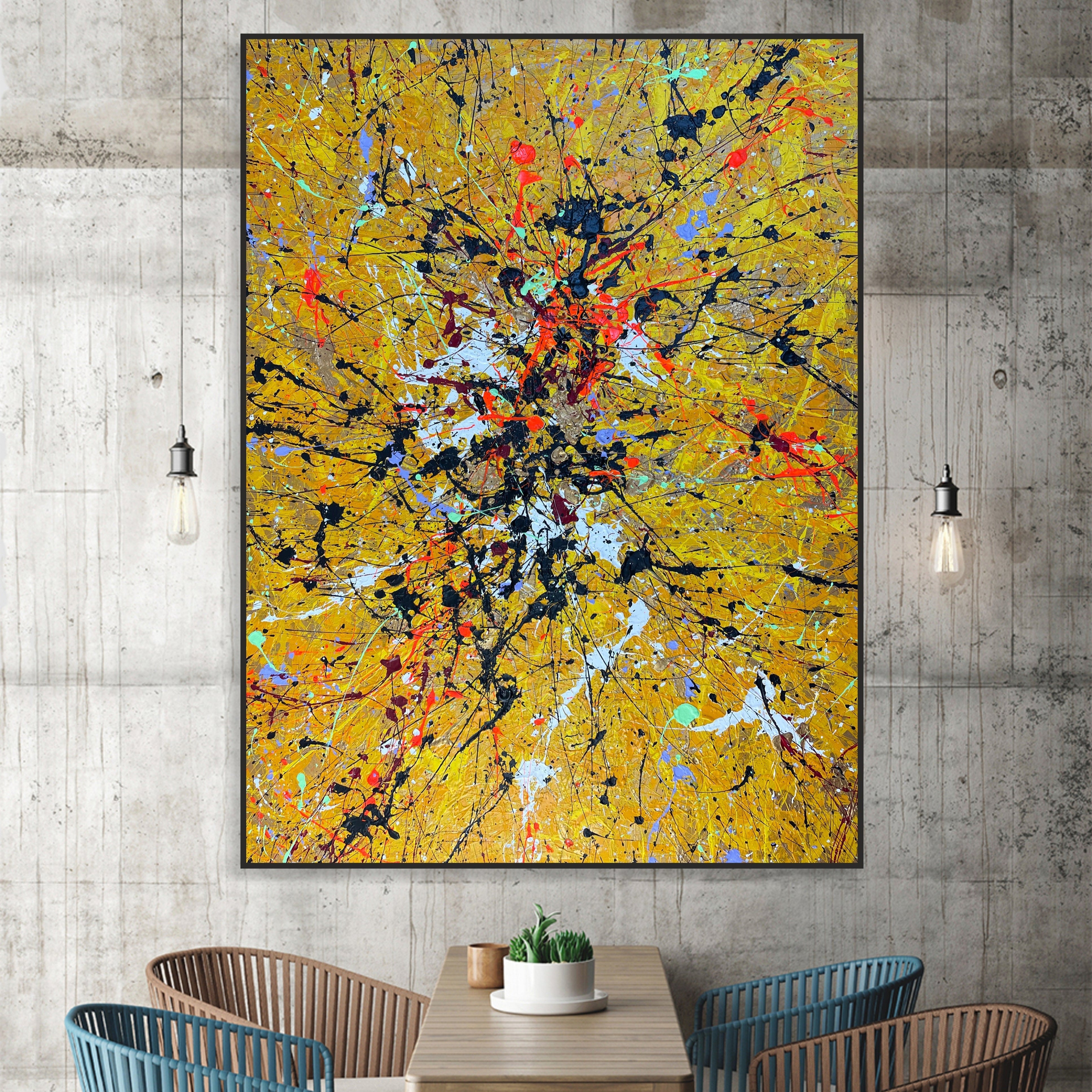 YELLOW SPLASH 54"x39.4"