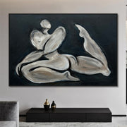 Large Modern Art Oil Paintings On Canvas Original Unique Abstract Painting Creative Hand Painted Artwork Home Decor Wall Art Contemporary | ACHROMATIC PRESENCE