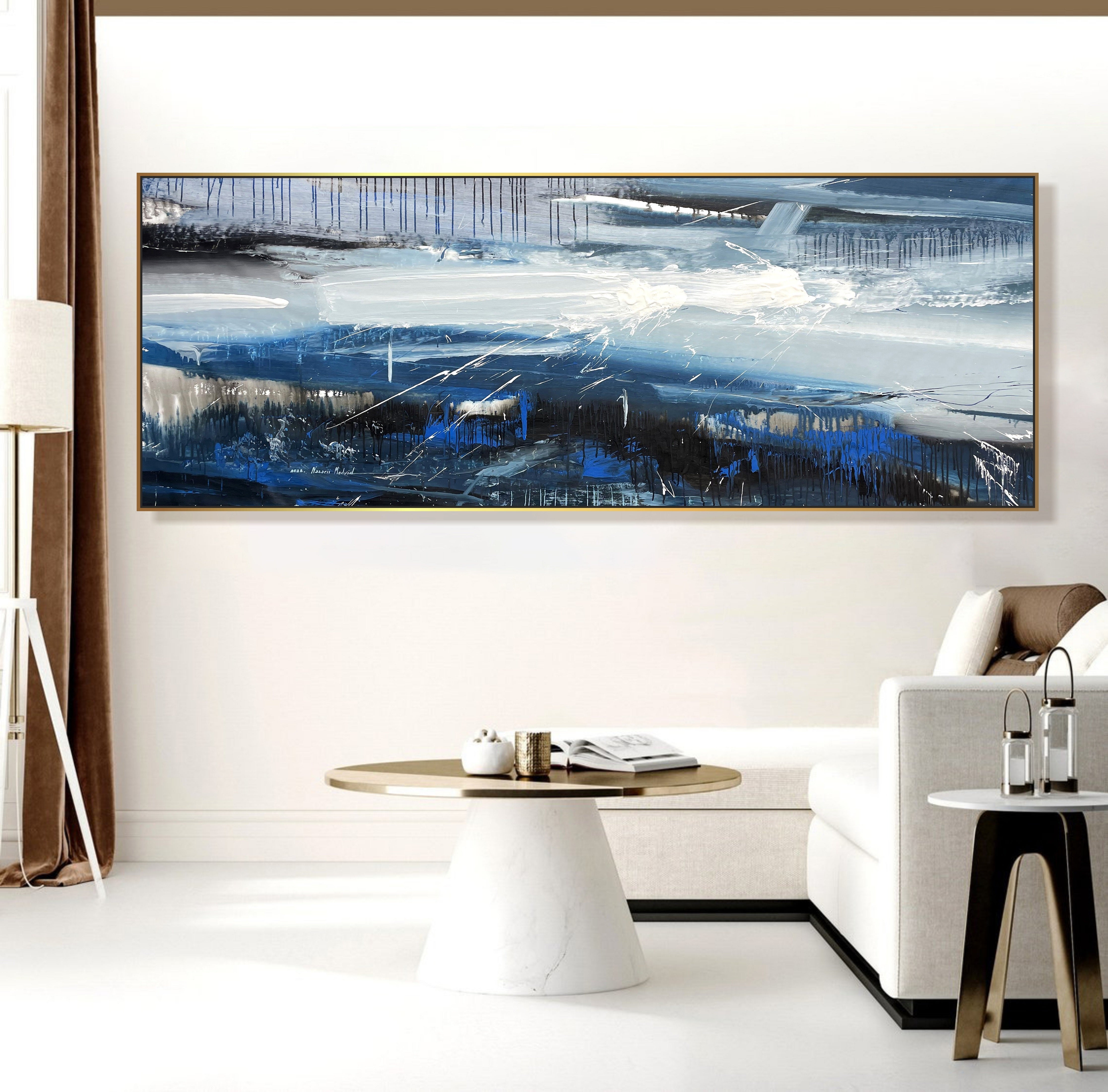 Acrylic Paintings on Canvas, Large Paintings Behind Sofa, Abstract Pai –  Paintingforhome