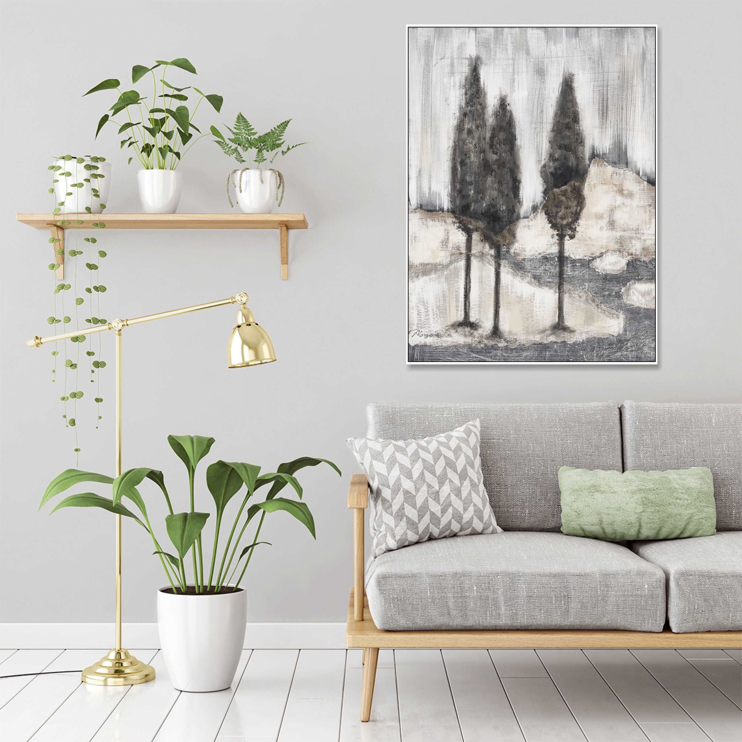 Abstract Trees Landscape Art ARBOREAL GROVE