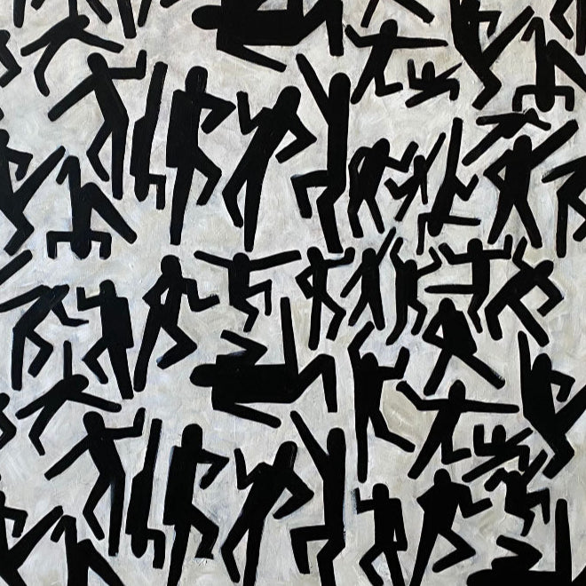 FIGURATIVE FRENZY 50"x50"